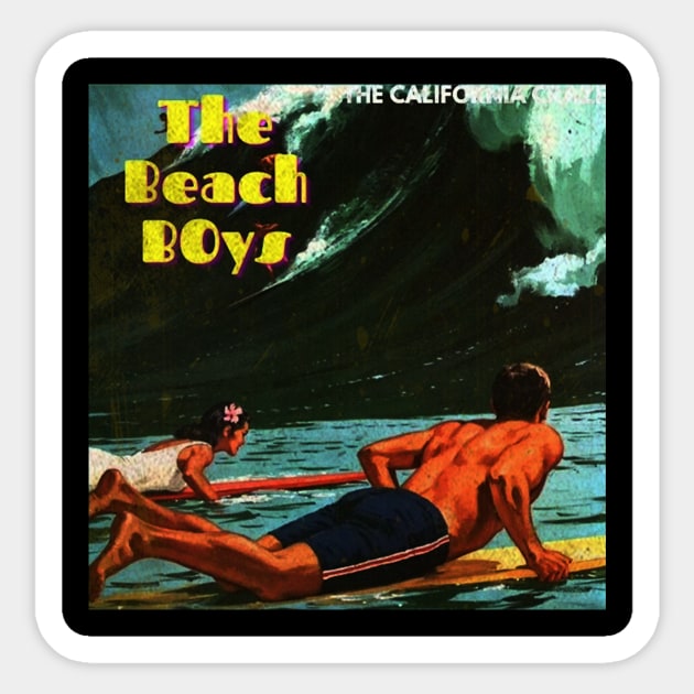 Beach Boys//Cover Album Re-Design Sticker by ROJOLELE